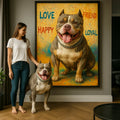 Retrato de mascota personalizado – Lienzo estilo arte pop vibrante a partir de tu foto
