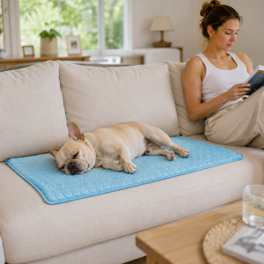 Pet Cooling Mat for Dogs & Cats – Breathable Summer Cooling Pad