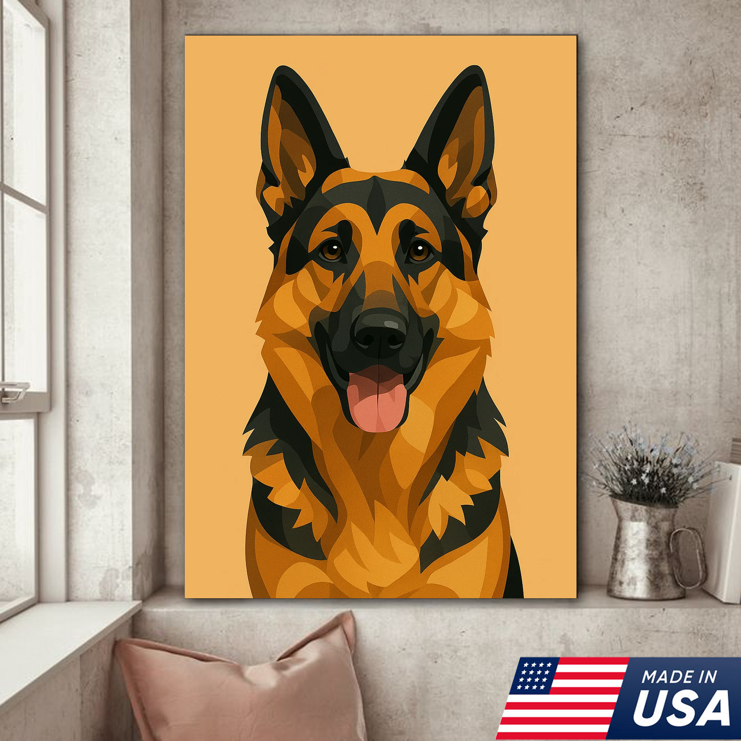 Retrato de mascota personalizado - Lienzo de retrato personalizado de perro y gato
