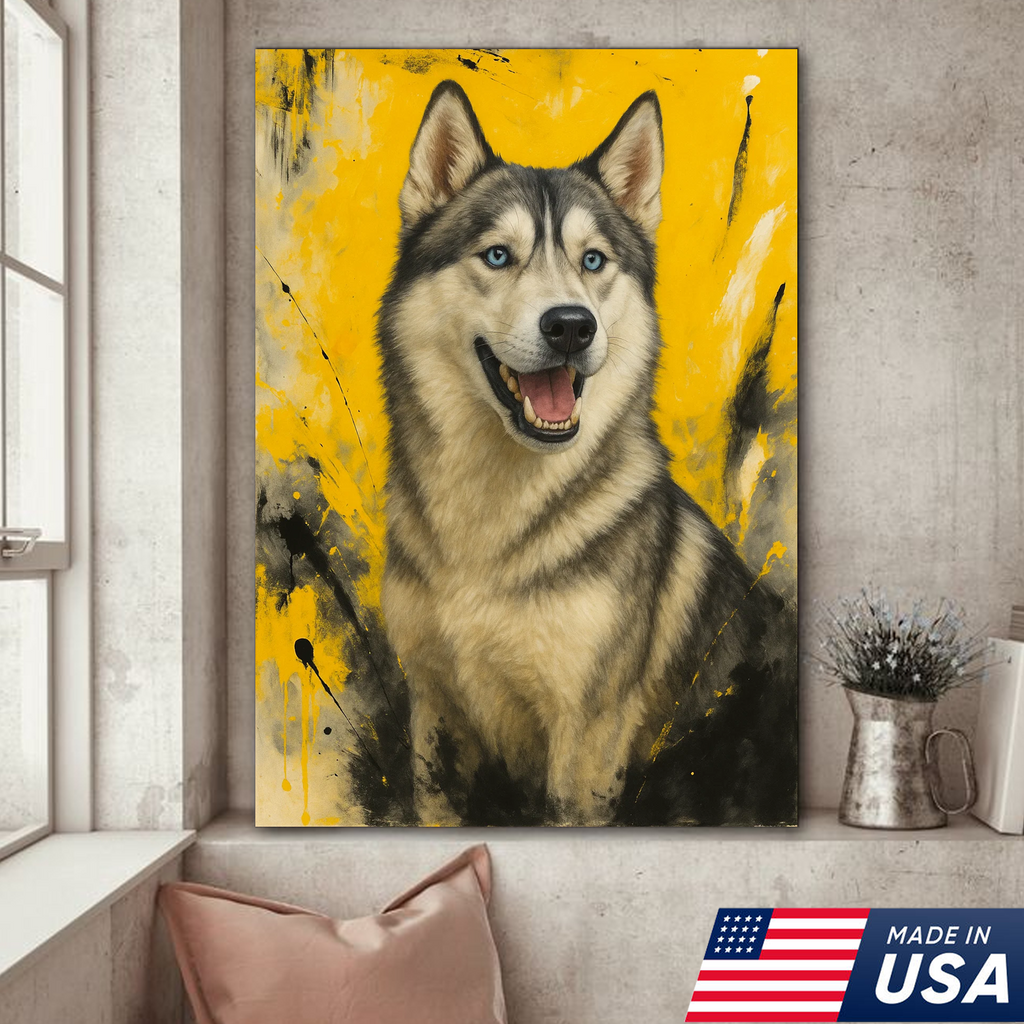 Retrato personalizado de mascota - Lienzo de retrato de perro o gato personalizado