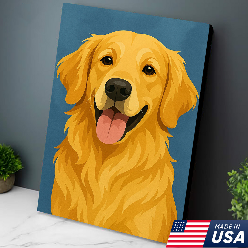 Retrato Personalizado de Mascota - Lienzo de Retrato Personalizado de Perro Gato