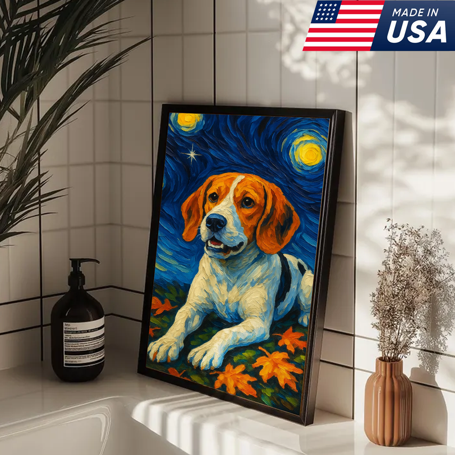 Retrato de mascota personalizado - Lienzo de retrato de perro gato personalizado estilo VG