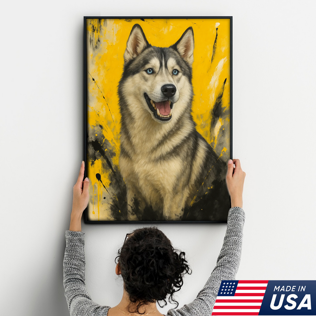 Retrato personalizado de mascota - Lienzo de retrato de perro o gato personalizado