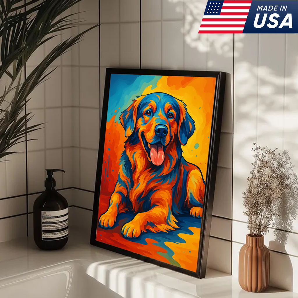 Retrato de Mascota Personalizado - Retrato Pop Art de Perro Gato Colorido Personalizado