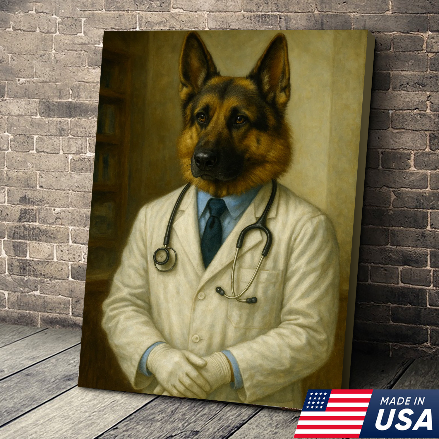 Lienzo personalizado para mascotas - Lienzo de perro gato médico personalizado