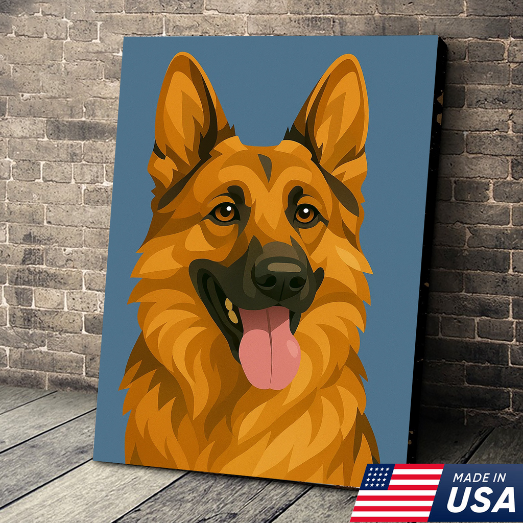 Retrato Personalizado de Mascota - Lienzo de Retrato Personalizado de Perro Gato