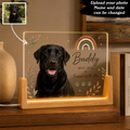 Personalized Boho Rainbow Pet Memorial Night Light – Custom Photo Tribute