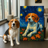 Custom Pet Portrait - Personalized Dog Cat Portrait Canvas VG Style