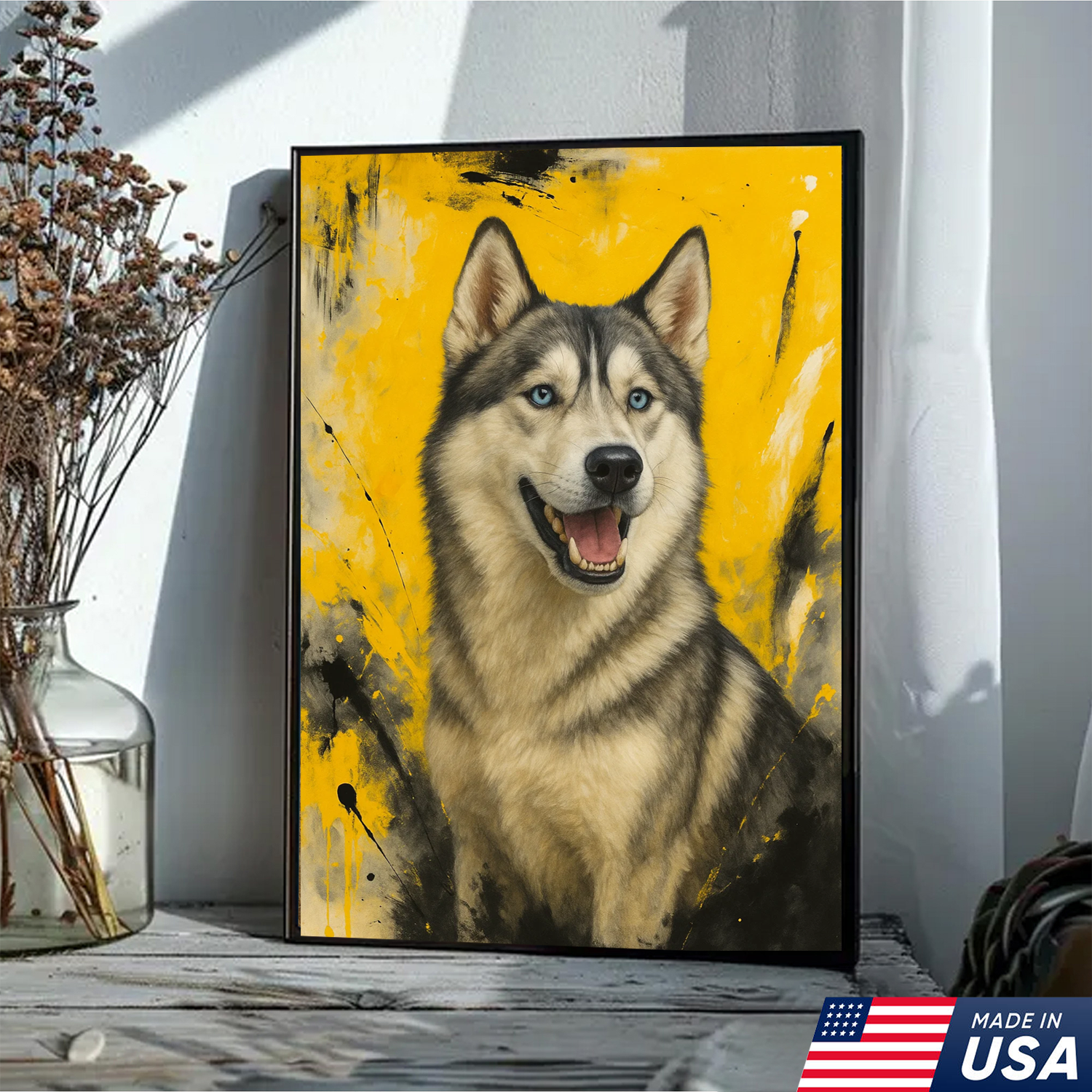 Retrato personalizado de mascota - Lienzo de retrato de perro o gato personalizado