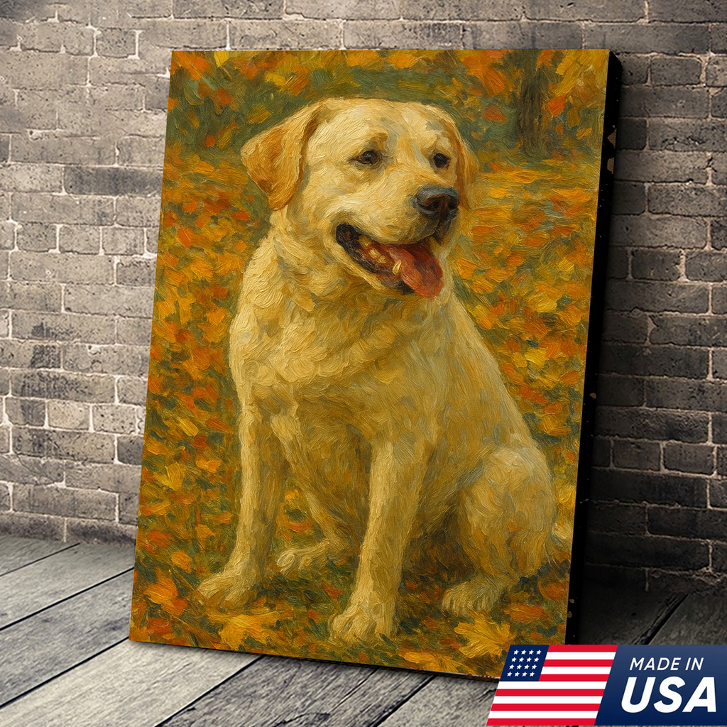Retrato Personalizado de Mascota - Lienzo Estilo Pintura al Óleo de Perro y Gato Personalizado