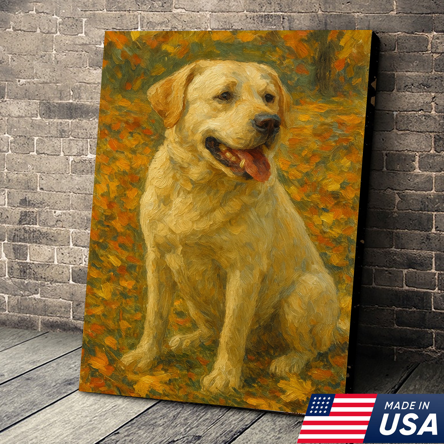 Retrato Personalizado de Mascota - Lienzo Estilo Pintura al Óleo de Perro y Gato Personalizado