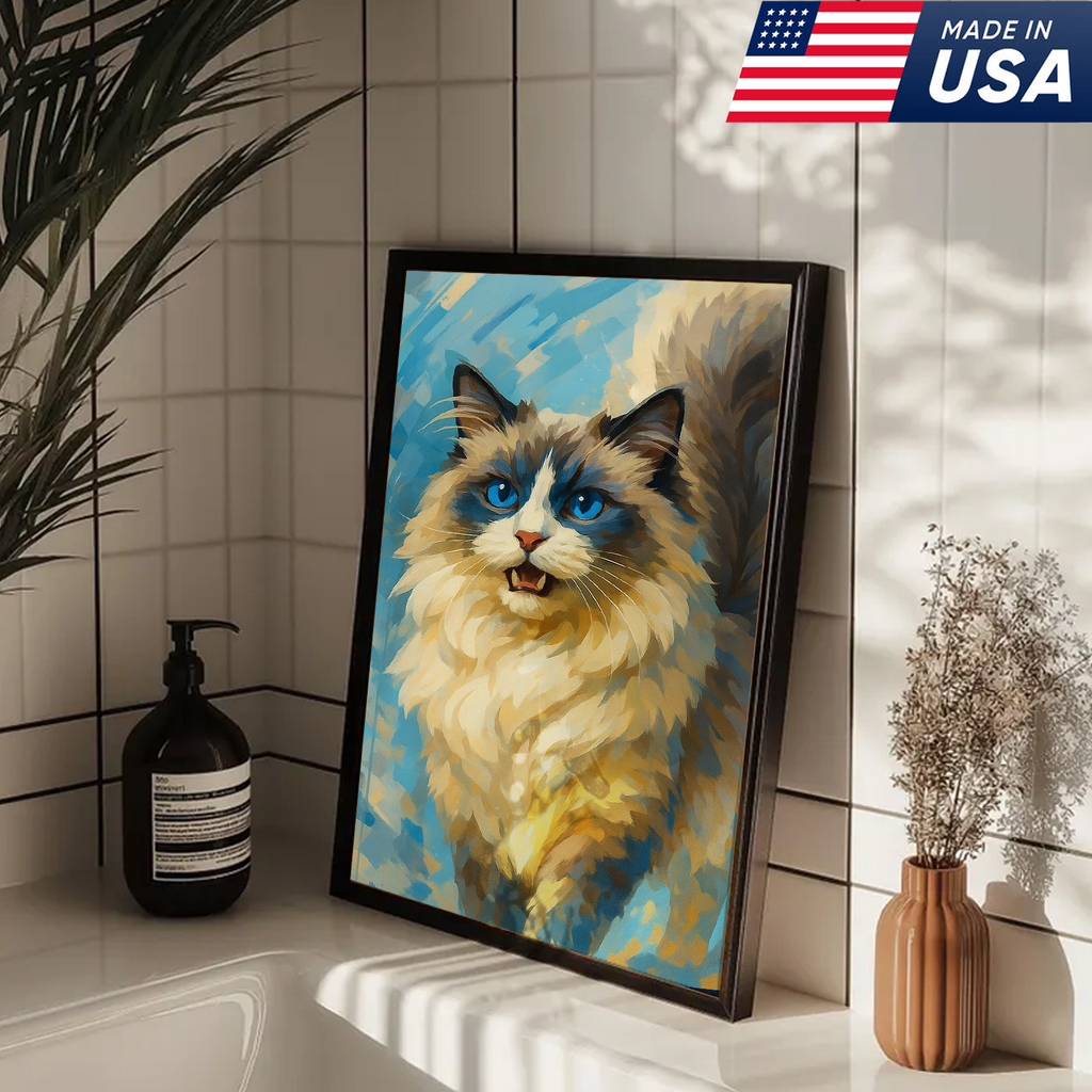 Retrato de Mascota Personalizado - Lienzo Estilo Pintura Acuarela de Perro o Gato