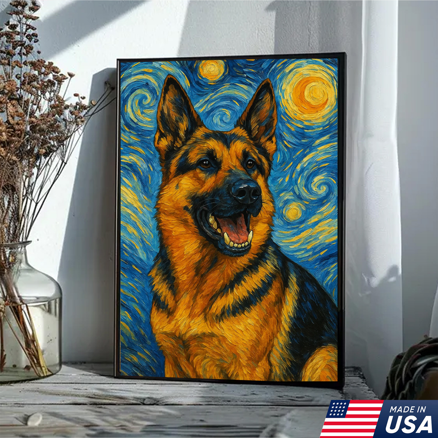 Retrato personalizado de mascota - Lienzo de retrato personalizado de perro y gato estilo VG