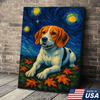 Custom Pet Portrait - Personalized Dog Cat Portrait Canvas VG Style