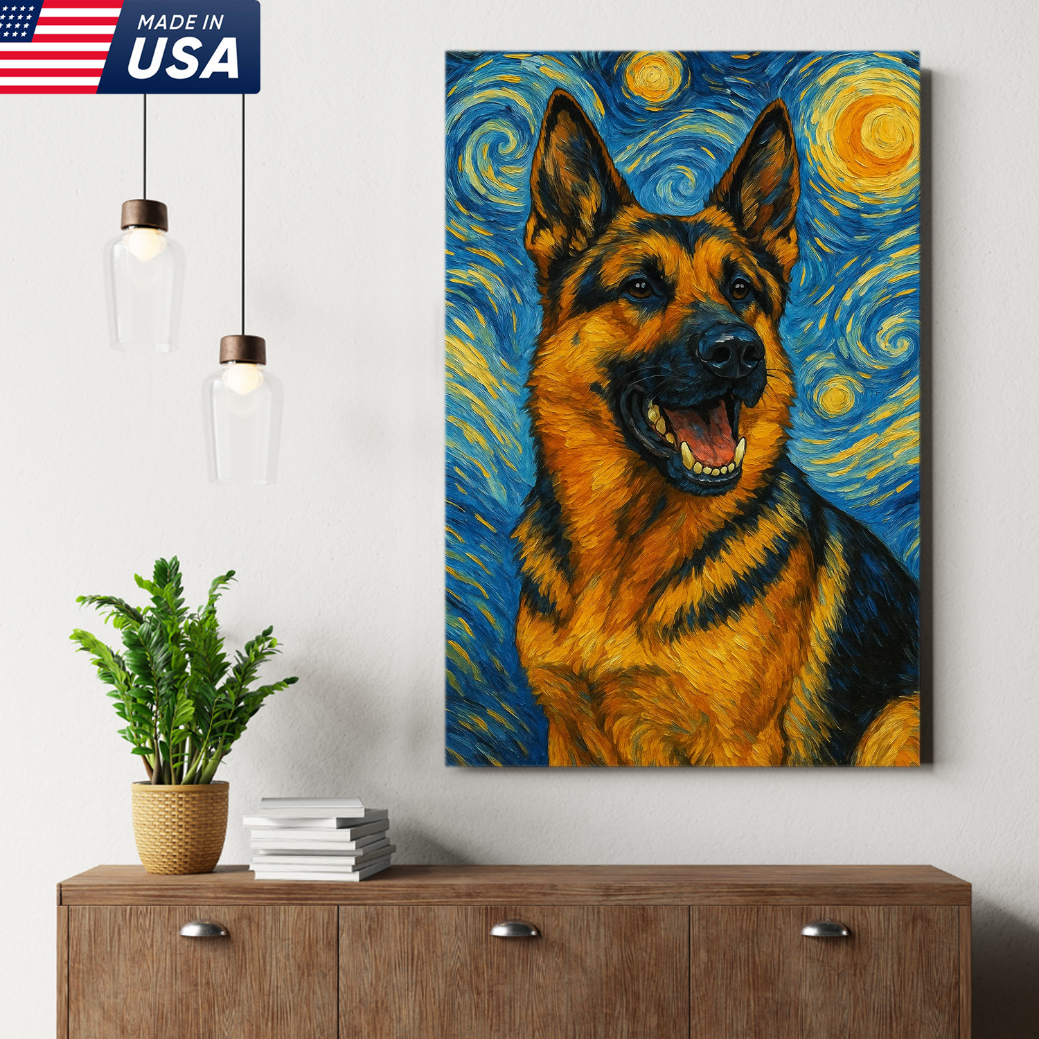 Retrato personalizado de mascota - Lienzo de retrato personalizado de perro y gato estilo VG