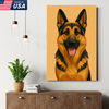 Custom Pet Portrait - Personalized Dog Cat Portrait Canvas