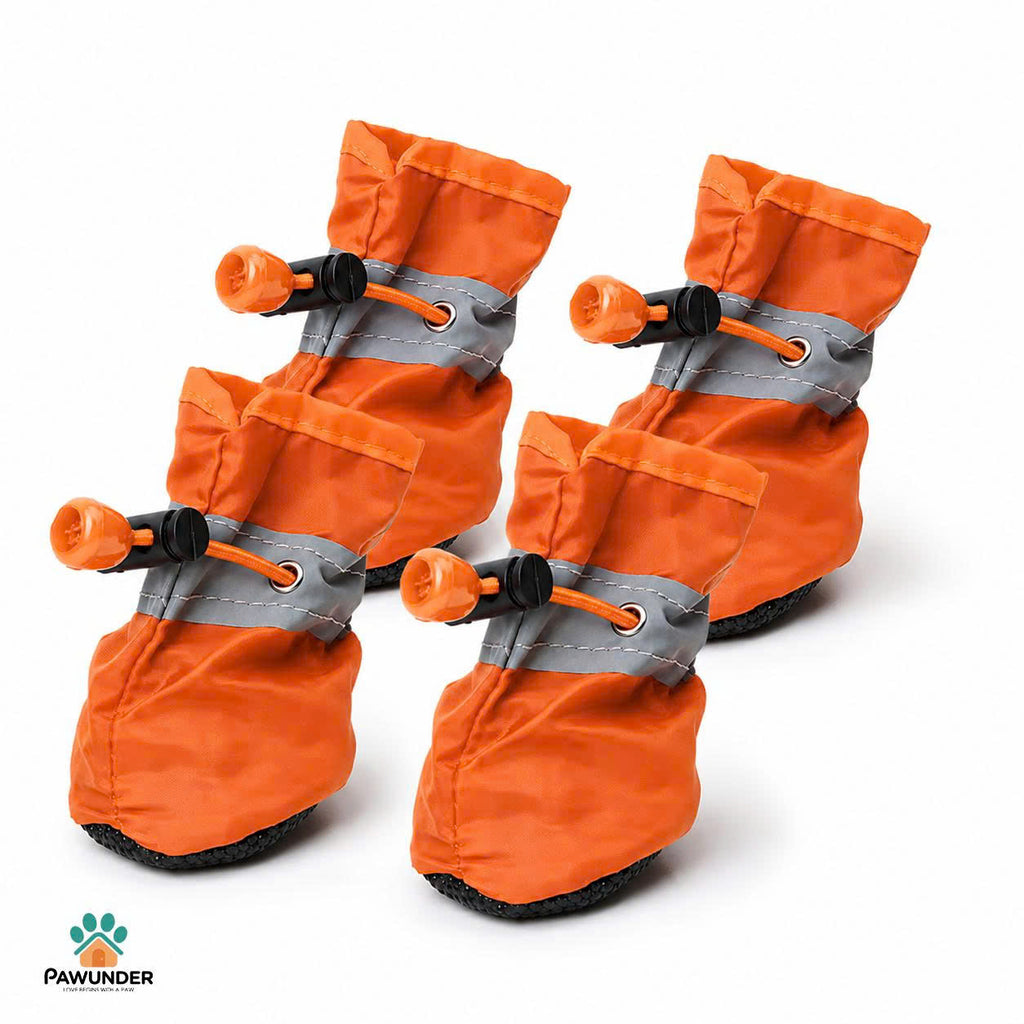 Botas Impermeables Antideslizantes para Perros, Zapatos Protectores para Perros para Todo Clima (4 unidades/Set)