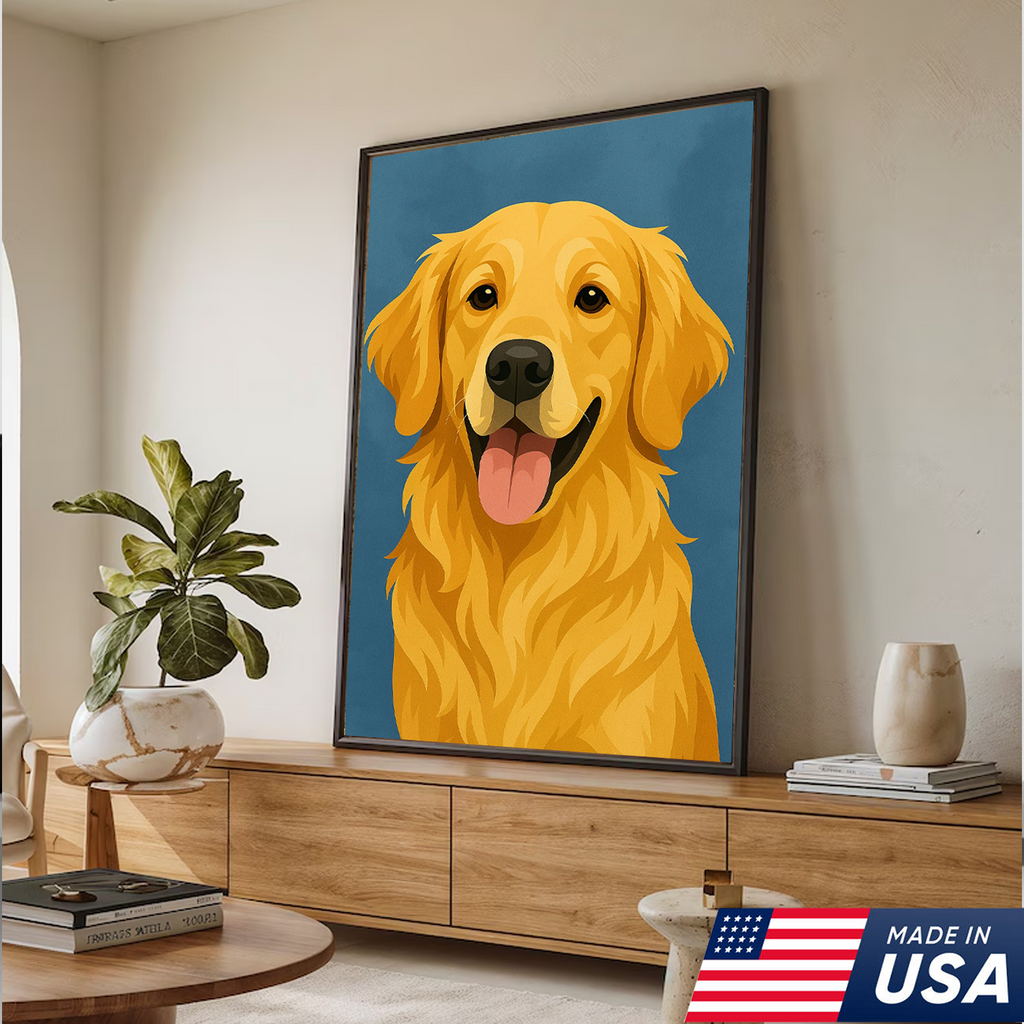 Retrato Personalizado de Mascota - Lienzo de Retrato Personalizado de Perro Gato