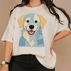 Personalized Pet Portrait Printed T shirt, Sweatshirt, Hoodie - Custom Dog, Cat Photo Denim Printed