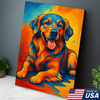 Custom Pet Portrait - Personalized Colorful Dog Cat Pop Art Portrait