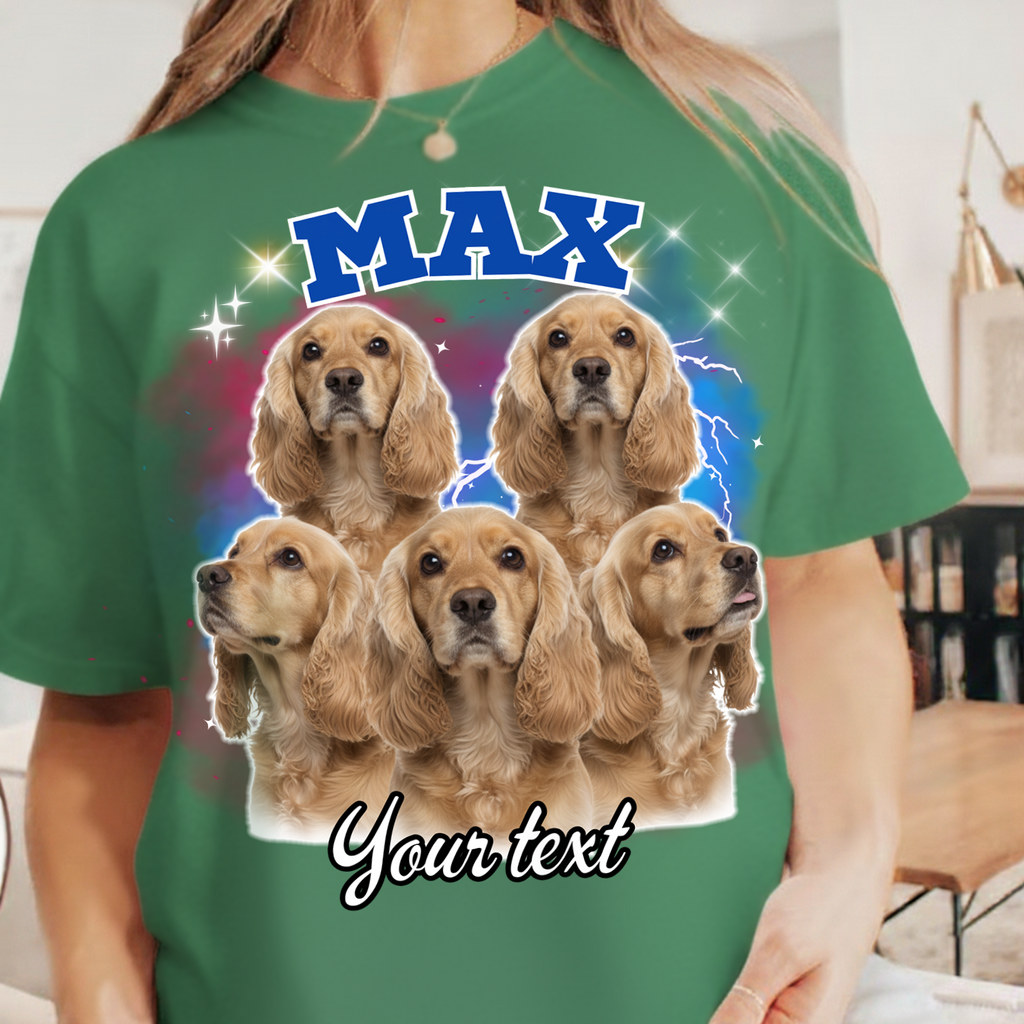 Custom Pet Portrait Printed T shirt, Sweatshirt, Hoodie, Custom Pet Photo (Copy)