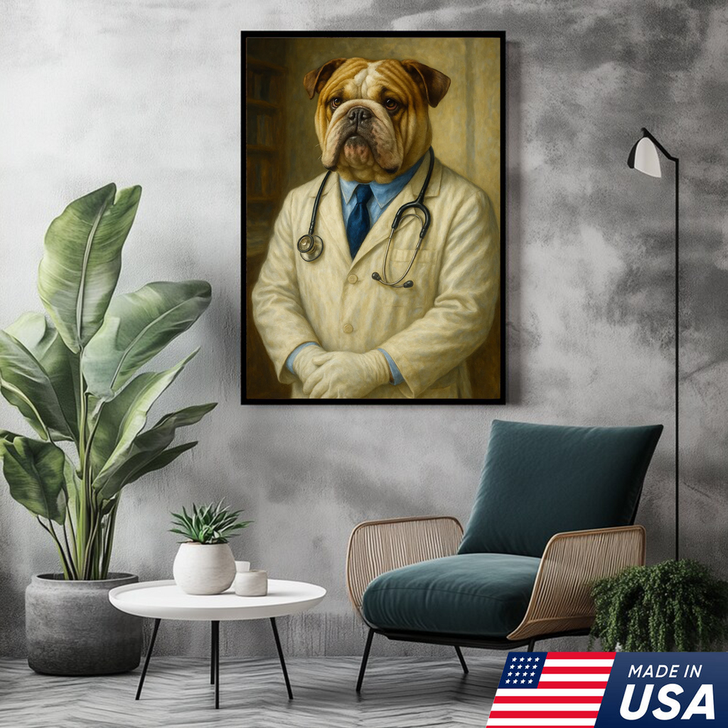 Lienzo personalizado para mascotas - Lienzo de perro gato médico personalizado