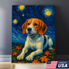 Custom Pet Portrait - Personalized Dog Cat Portrait Canvas VG Style