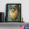 Custom Pet Portrait - Personalized Dog Cat Portrait Canvas Water Painting Style