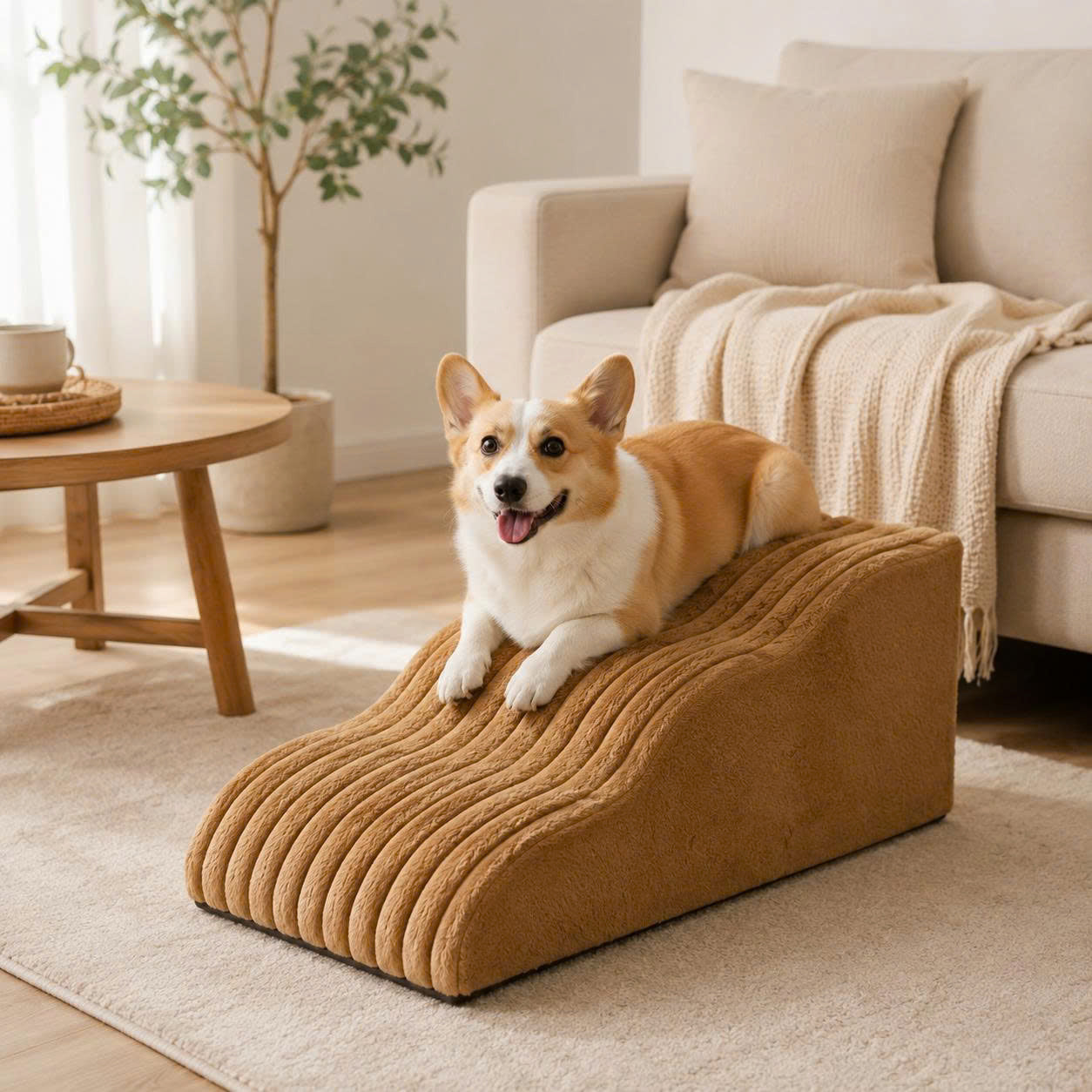 Pawunder™ Foam Pet Stairs – Gentle Steps for Beds, Sofas & Cars