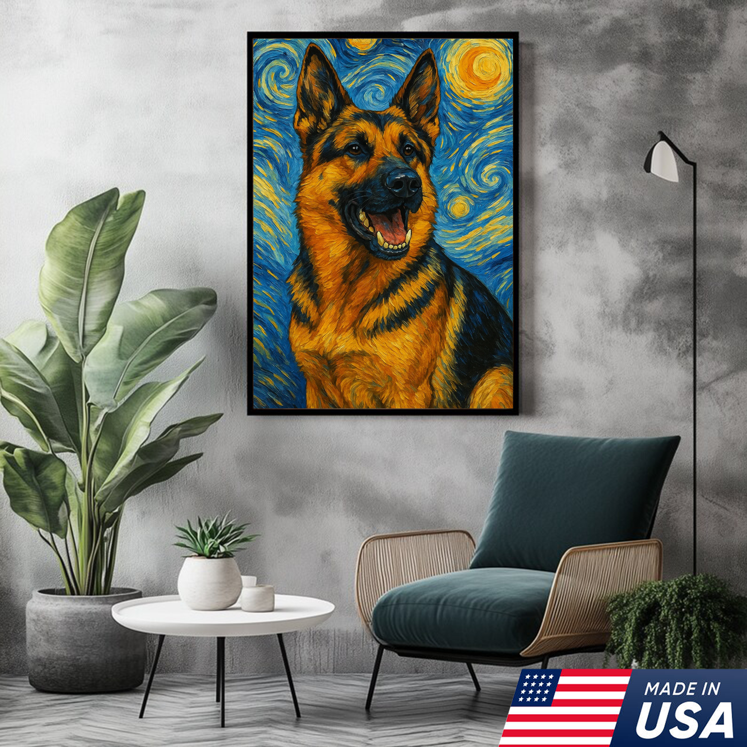 Retrato personalizado de mascota - Lienzo de retrato personalizado de perro y gato estilo VG