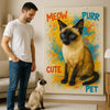 Custom Pet Portrait – Vibrant Pop Art Style Canvas from Your Photo