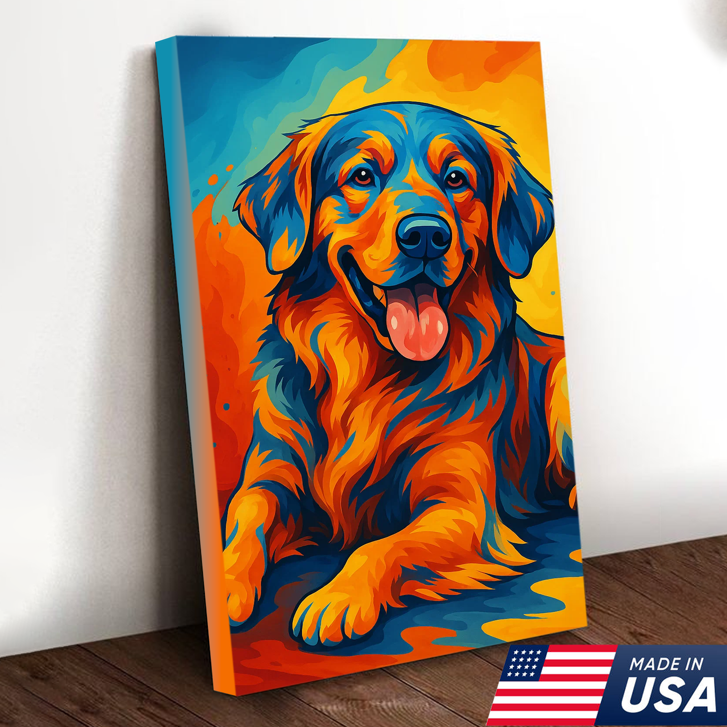 Retrato de Mascota Personalizado - Retrato Pop Art de Perro Gato Colorido Personalizado