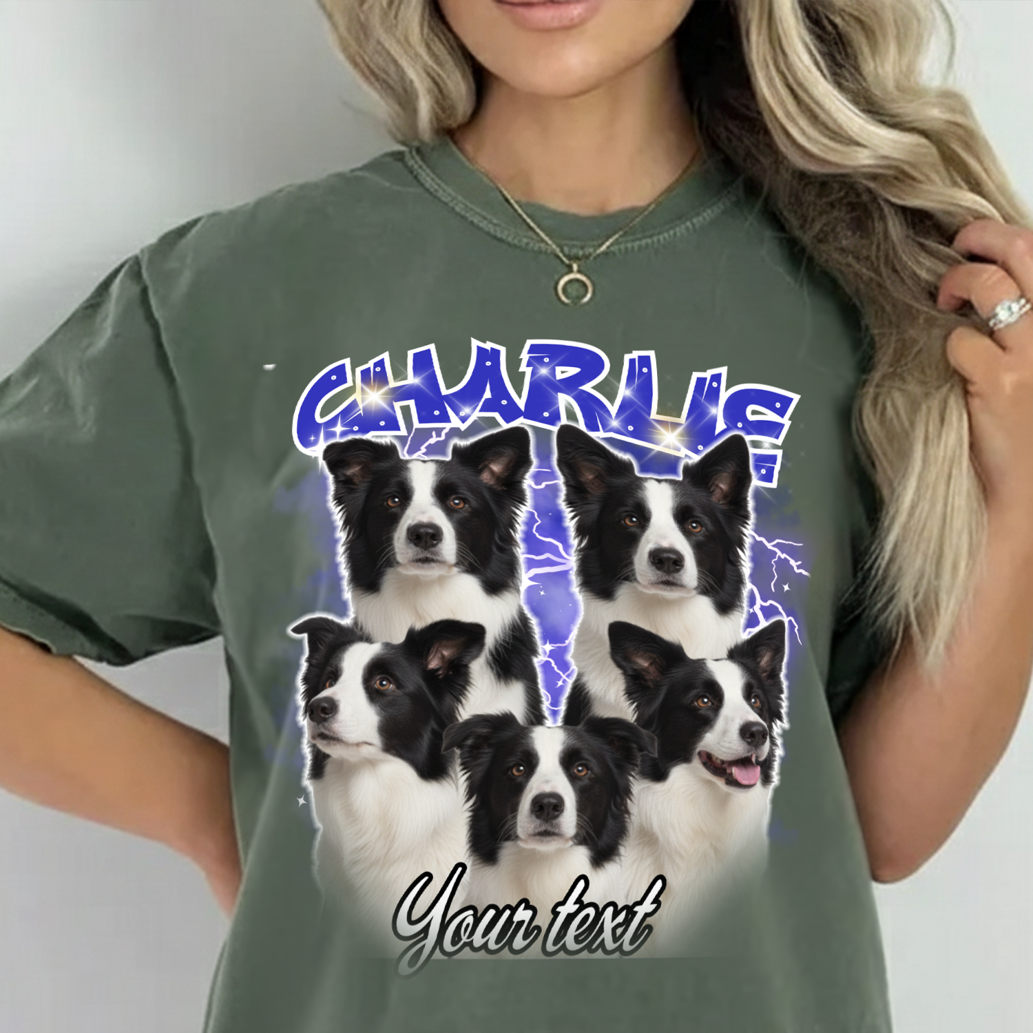Custom Pet Portrait Printed T shirt, Sweatshirt, Hoodie, Custom Pet Photo (Copy)