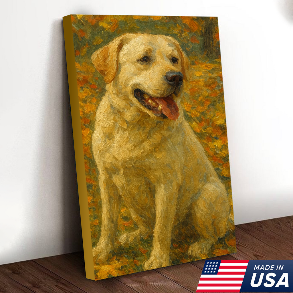Retrato Personalizado de Mascota - Lienzo Estilo Pintura al Óleo de Perro y Gato Personalizado