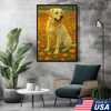 Custom Pet Portrait - Personalized Autumn Dog Cat Portrait Canvas