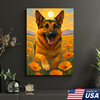 Custom Pet Portrait - Personalized Dog Cat On Flowers Field Canvas