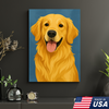 Custom Pet Portrait - Personalized Dog Cat Portrait Canvas