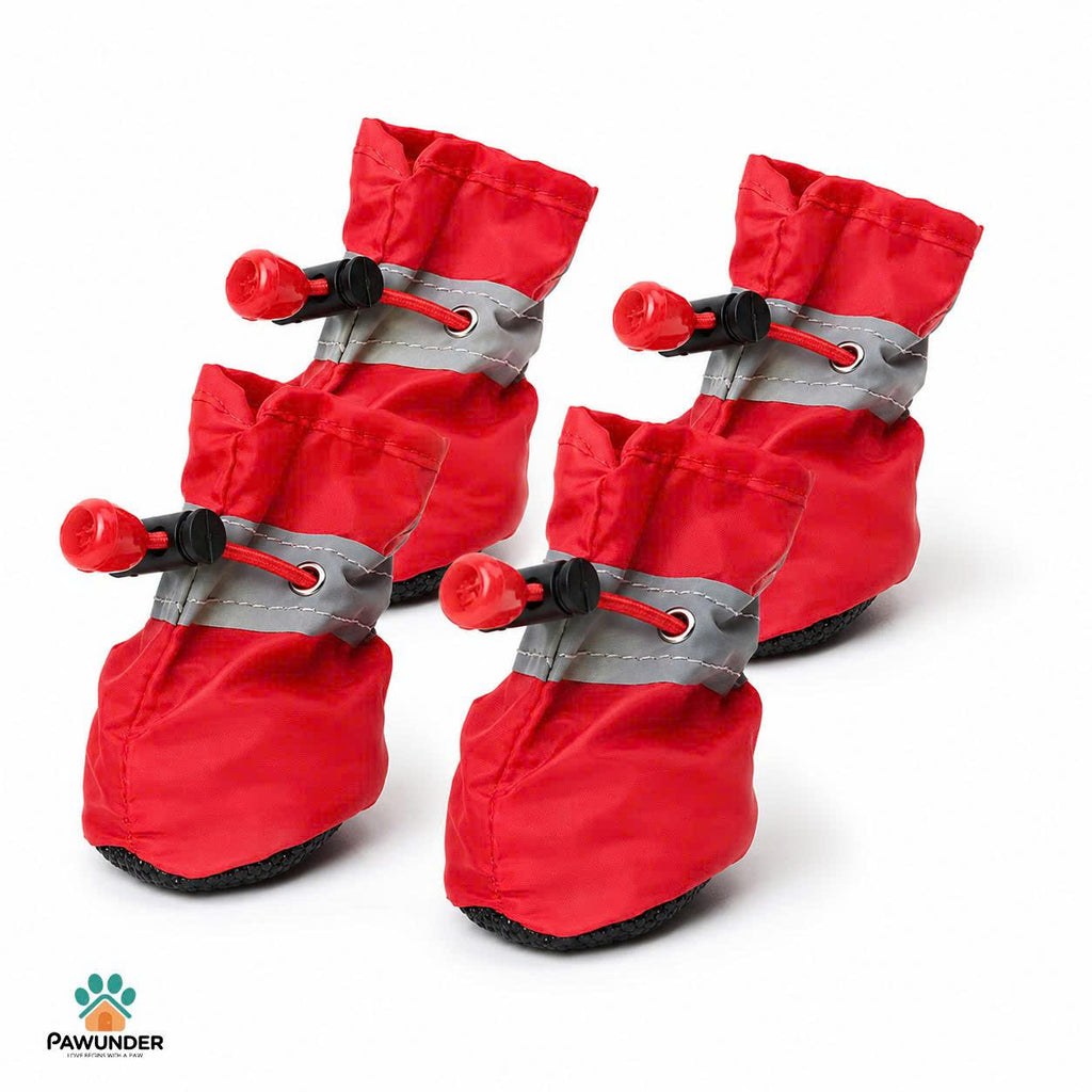 Botas Impermeables Antideslizantes para Perros, Zapatos Protectores para Perros para Todo Clima (4 unidades/Set)