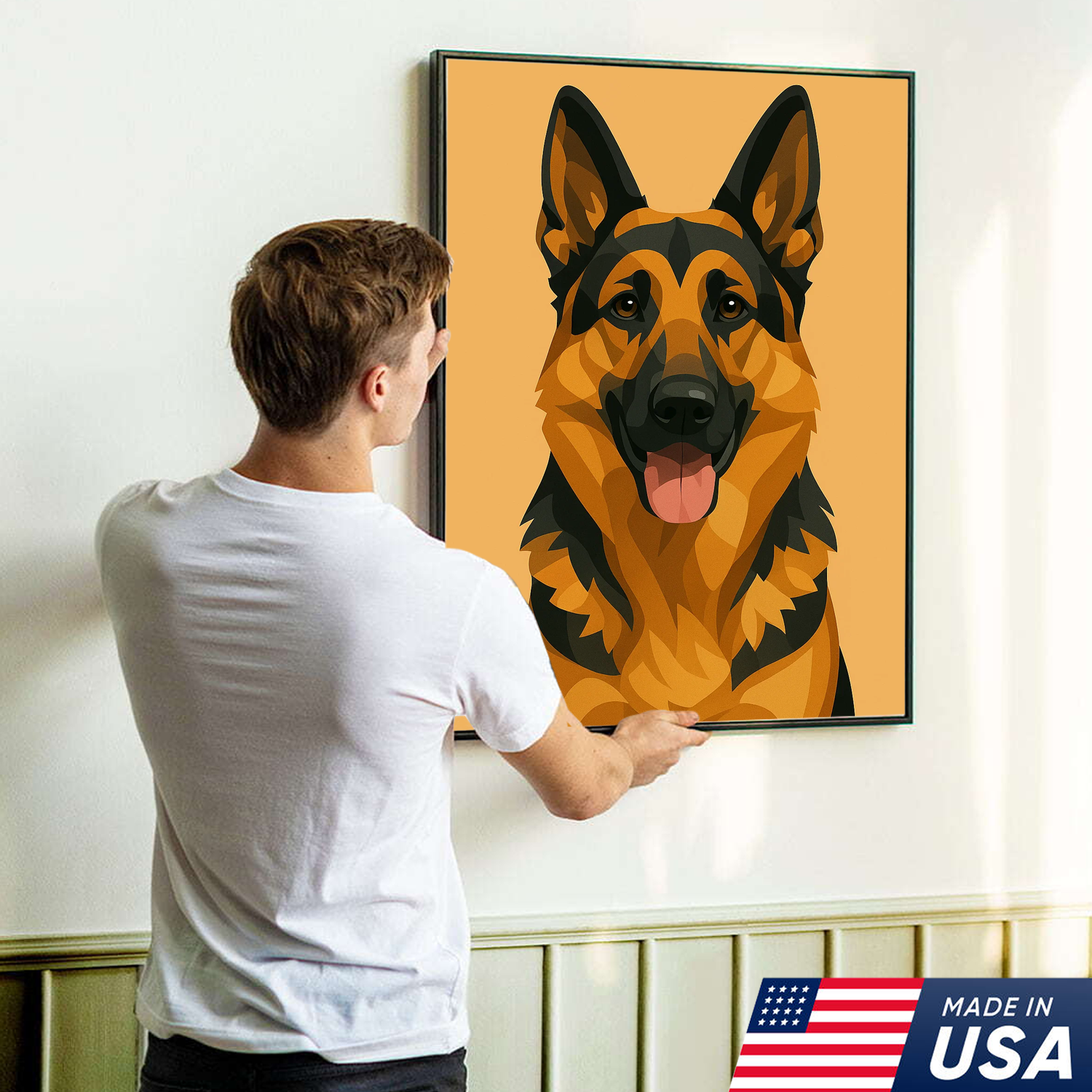 Retrato de mascota personalizado - Lienzo de retrato personalizado de perro y gato