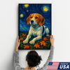 Custom Pet Portrait - Personalized Dog Cat Portrait Canvas VG Style