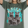 Custom Pet Portrait Printed T shirt, Sweatshirt, Hoodie, Custom Pet Photo