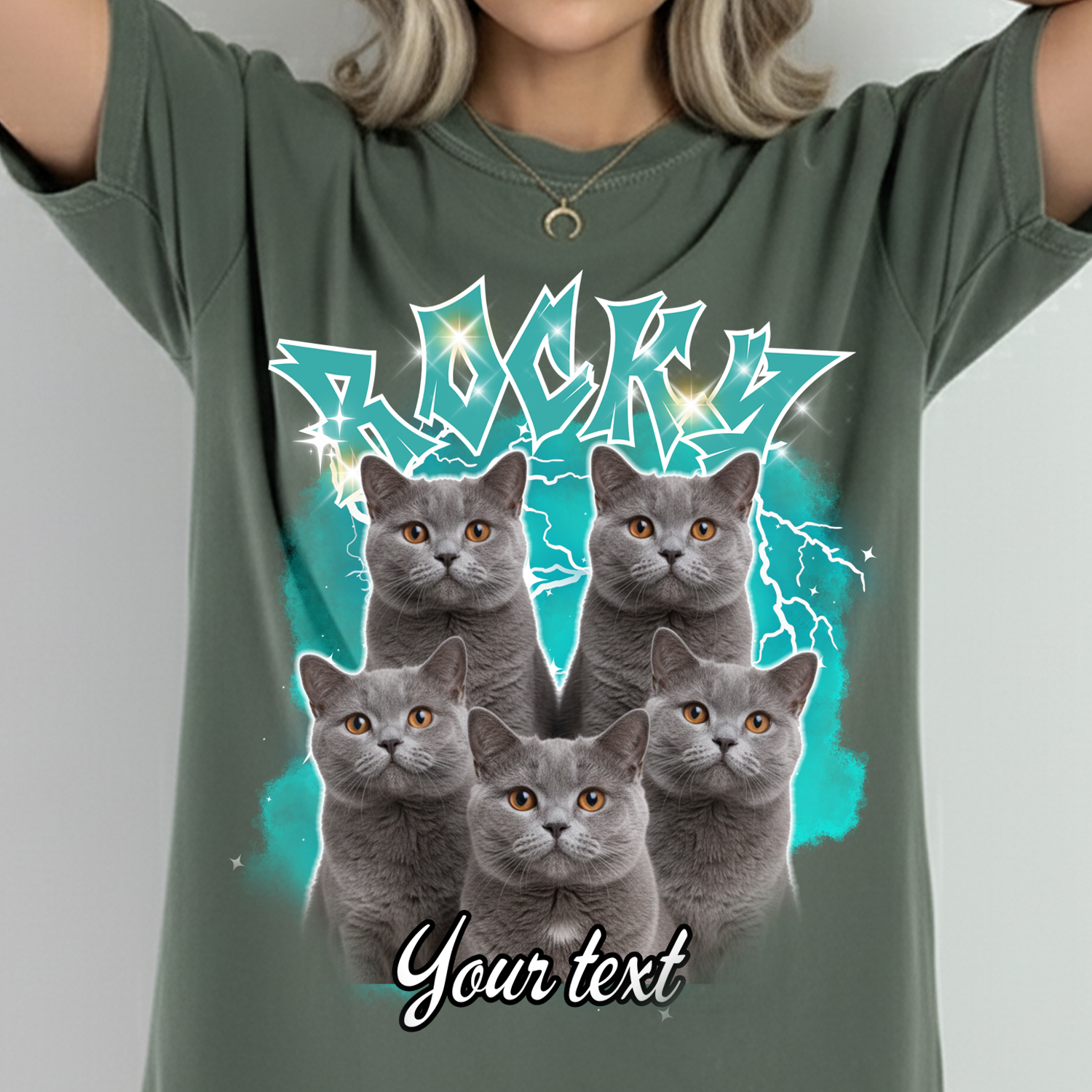 Custom Pet Portrait Printed T shirt, Sweatshirt, Hoodie, Custom Pet Photo (Copy)