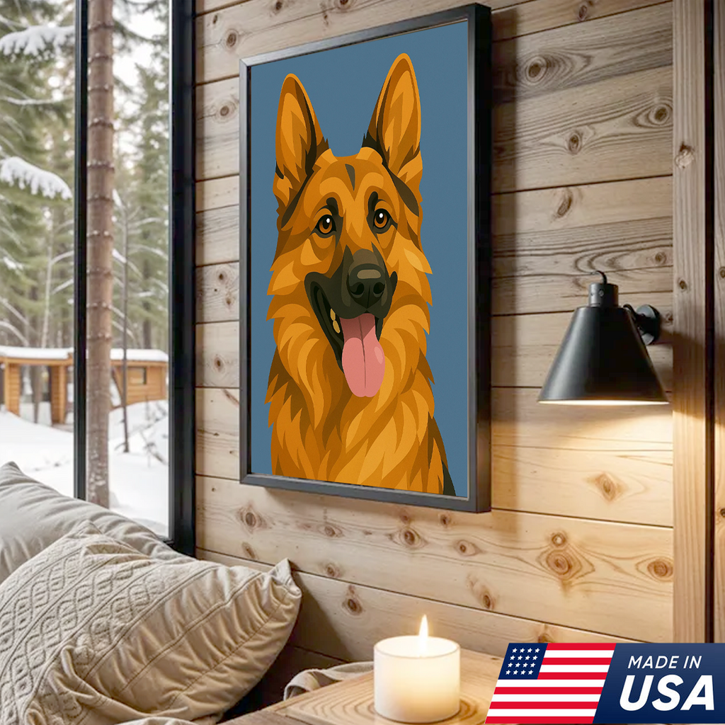Retrato Personalizado de Mascota - Lienzo de Retrato Personalizado de Perro Gato
