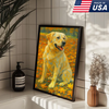 Custom Pet Portrait - Personalized Autumn Dog Cat Portrait Canvas
