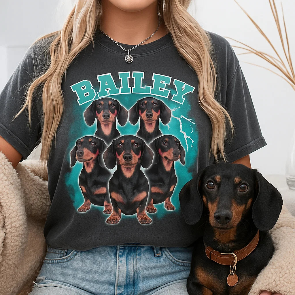 Custom Pet Portrait Printed T shirt, Sweatshirt, Hoodie, Custom Pet Photo (Copy)