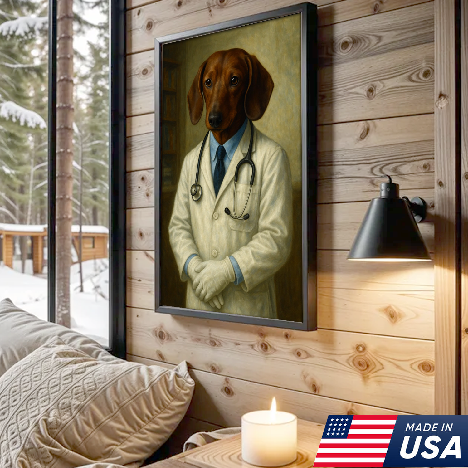 Lienzo personalizado para mascotas - Lienzo de perro gato médico personalizado