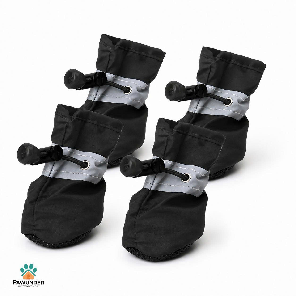 Botas Impermeables Antideslizantes para Perros, Zapatos Protectores para Perros para Todo Clima (4 unidades/Set)