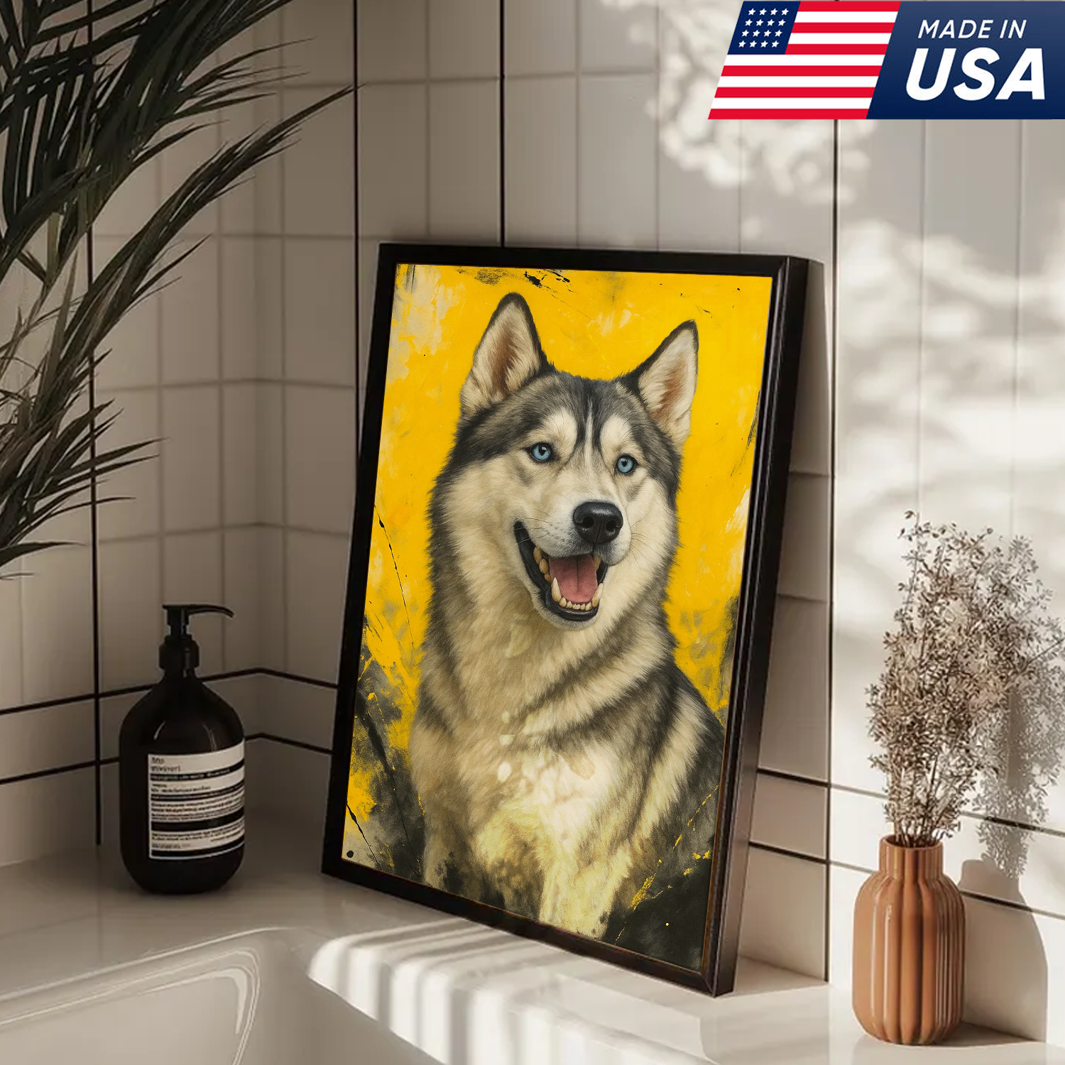 Retrato personalizado de mascota - Lienzo de retrato de perro o gato personalizado