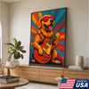 Custom Pet Portrait - Personalized Dog Cat Play Guitar Canvas
