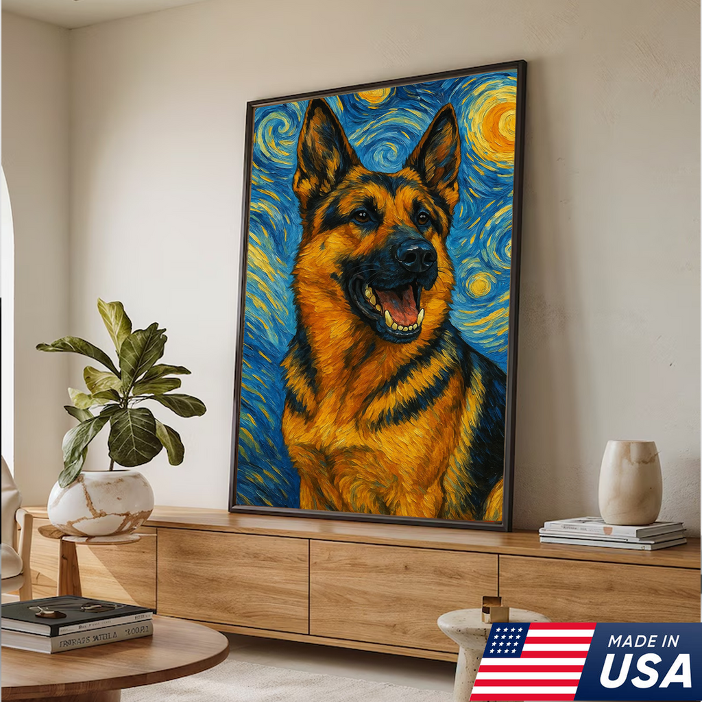 Retrato personalizado de mascota - Lienzo de retrato personalizado de perro y gato estilo VG